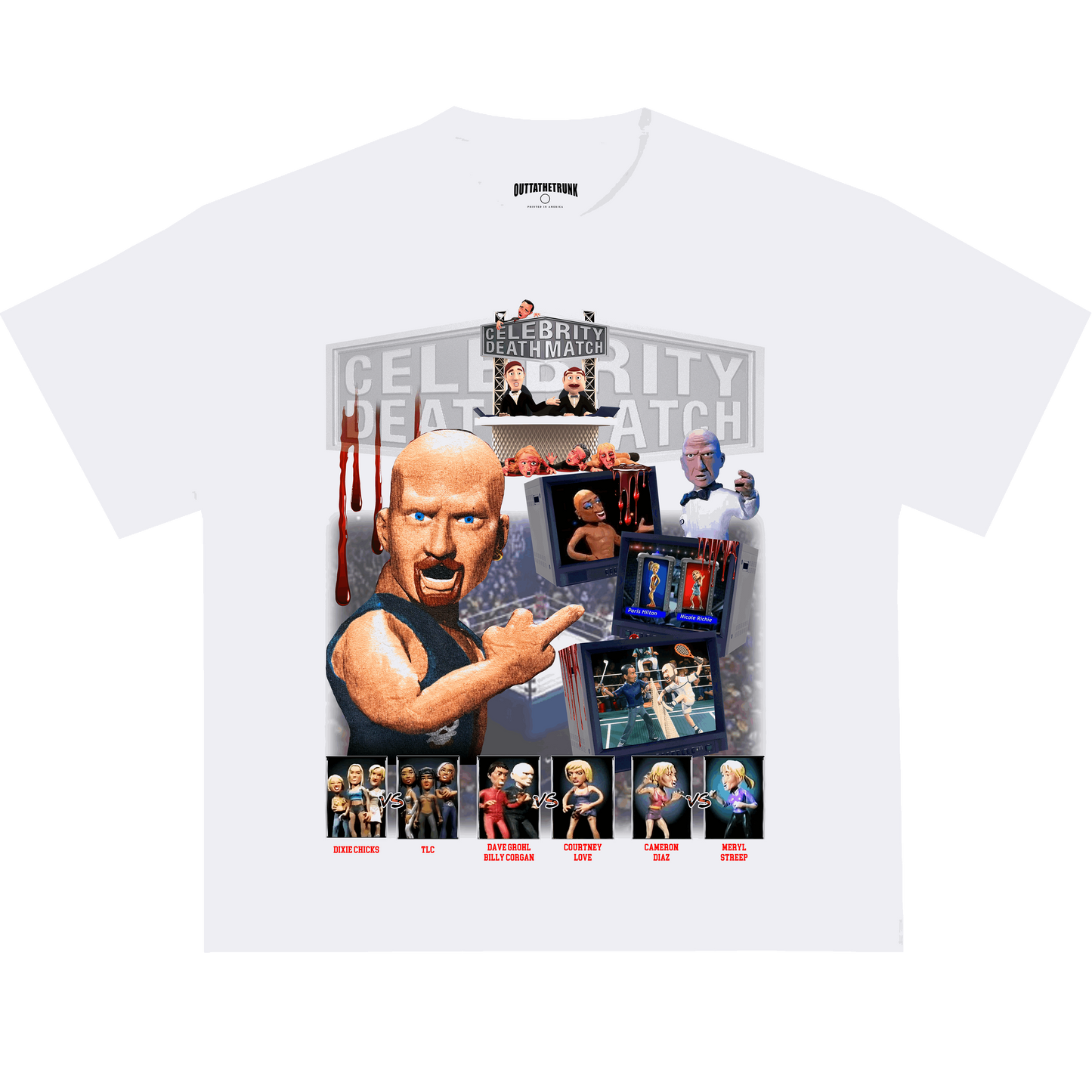 CELEBRITY DEATHMATCH TEE