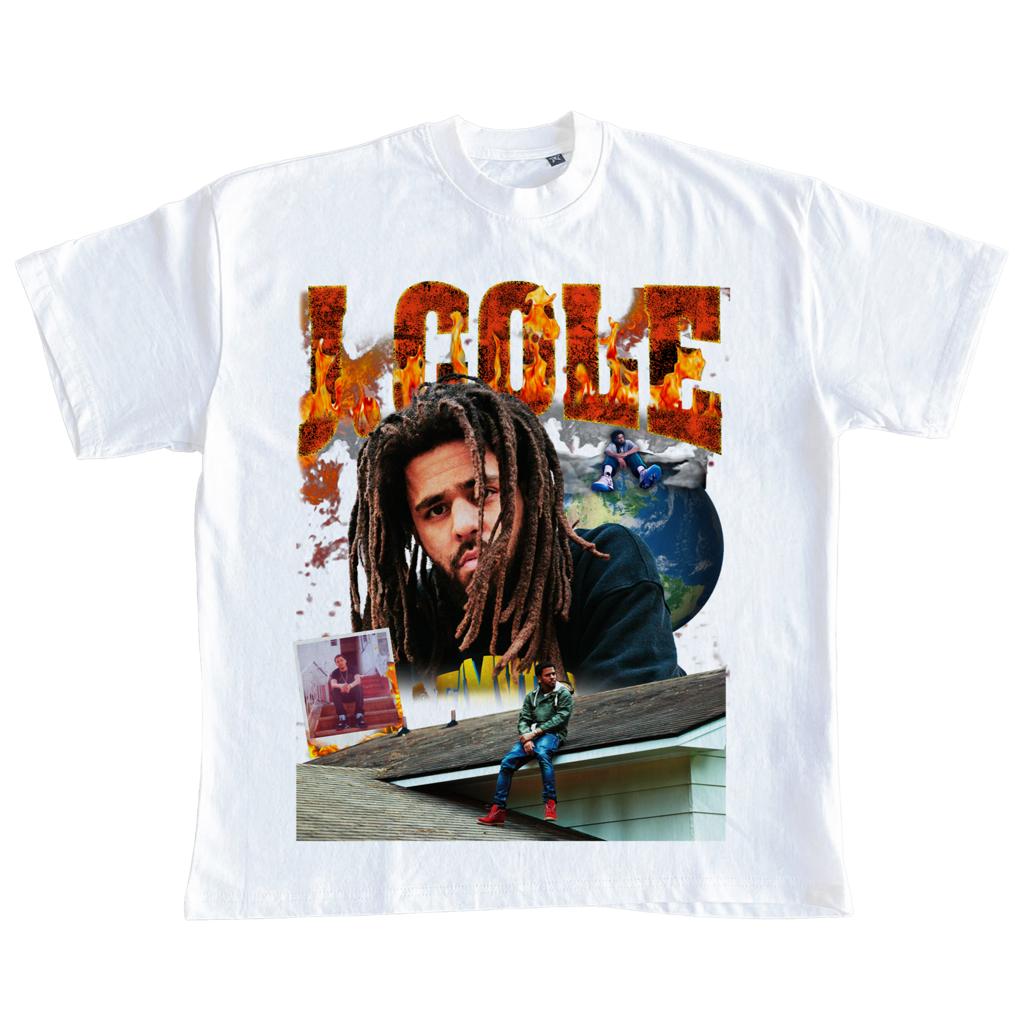 J Cole Crooked Rapper Vintage Bootleg Raptees 90s T-Shirt