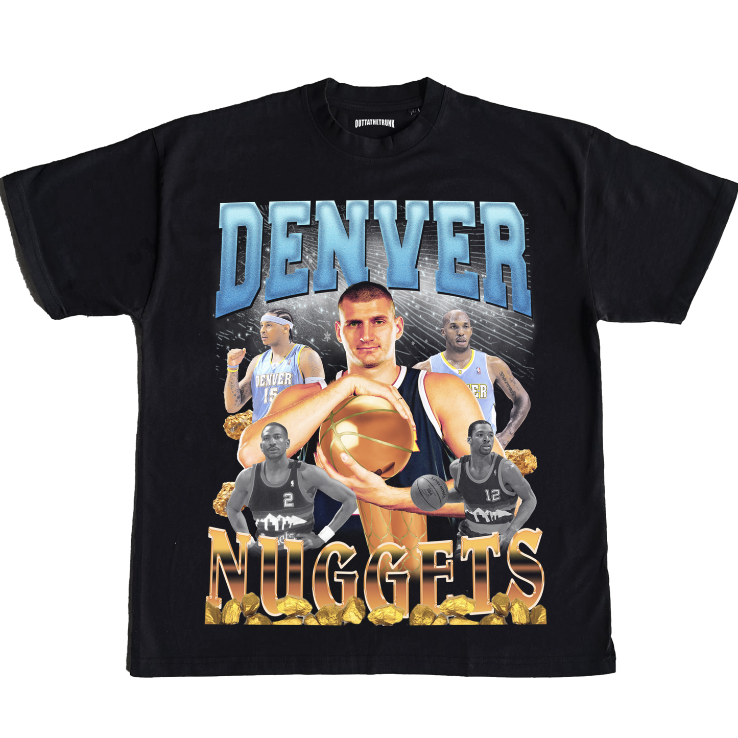 Denver Bootleg Basketball T-Shirt - OUTTATHETRUNK