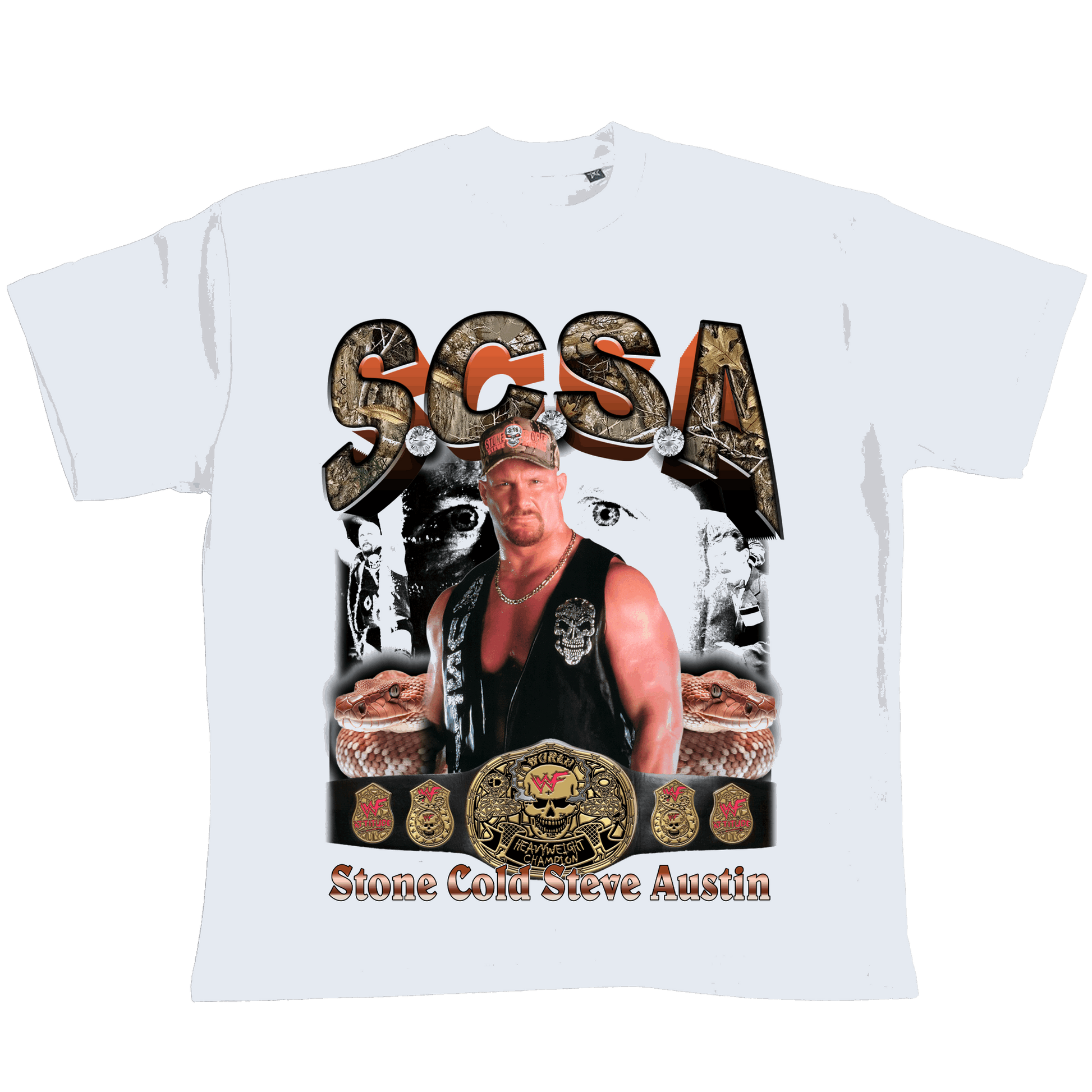 Stone Cold Steve Austin Bootleg Wrestling T-Shirt - OUTTATHETRUNK