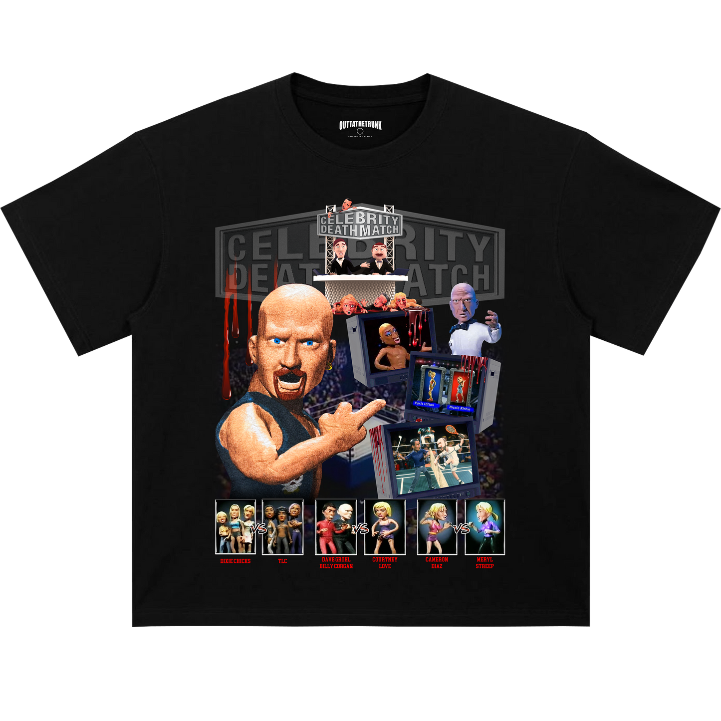 CELEBRITY DEATHMATCH TEE