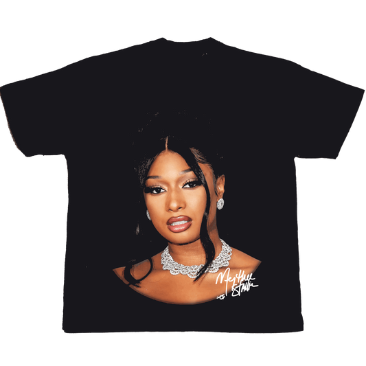 Megan Thee Stallion "Signature" Bootleg Vintage Rap Tee - OUTTATHETRUNK