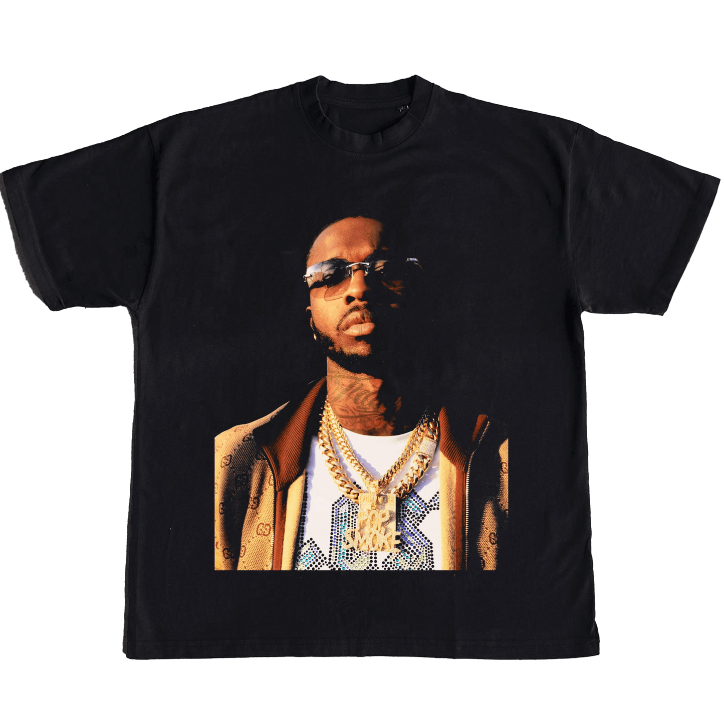 Pop Smoke Portrait T-Shirt - OUTTATHETRUNK