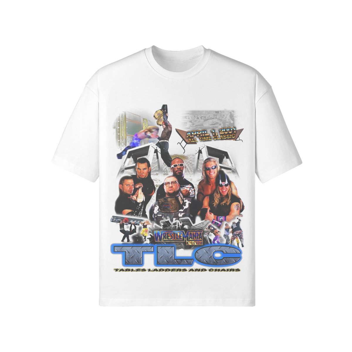 TABLES LADDERS AND CHAIRS TEE